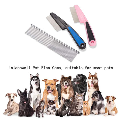 Cat Comb,Pet Comb  Professional Grooming Comb for Dog/Cat/Small Pets(3 Packs)