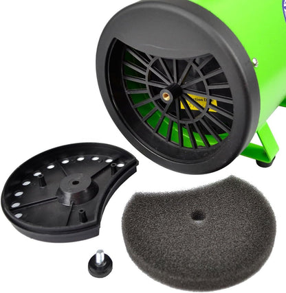 Flying Pig High Velocity Dog Pet Grooming Dryer W/Heater (Model: Flying One, Green)